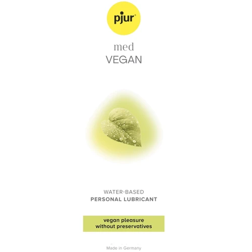 Пробник лубриканта на водной основе pjur MED Vegan glide 2 мл — только веганские ингредиенты