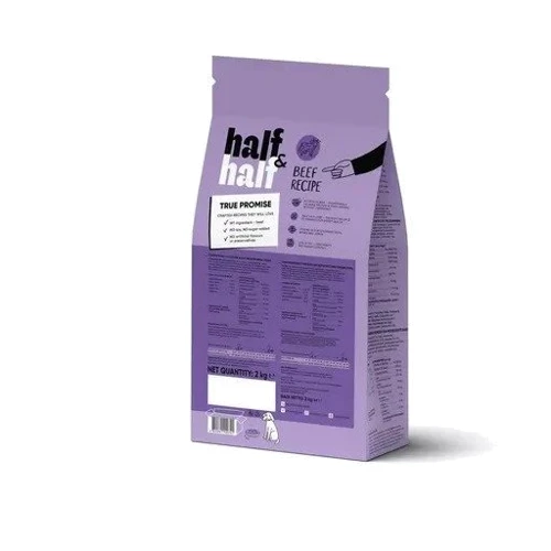 Сухой корм Half & Half для взрослых собак средних пород с говядиной 2 кг (4820261920741): Возраст Взрослые