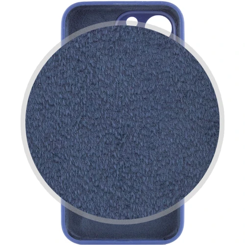 Чехол для iPhone Mobile Case Silicone Case Full Camera Protective Deep Navy for iPhone 15 Pro Max: Материалы Силикон
