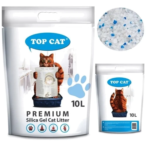 Наполнитель силикагелевый TopCat Premium для кошачьего туалета 10 л: Тип Впитывающий