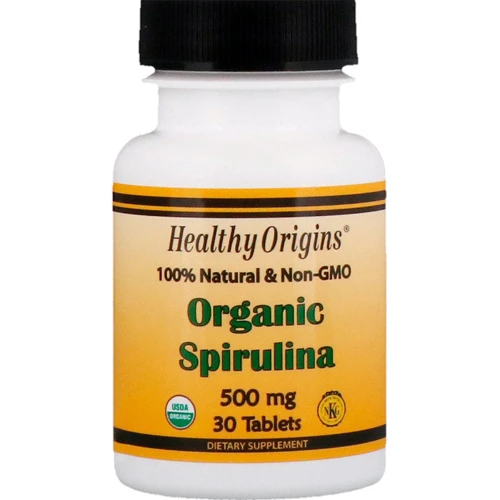 Healthy Origins Organic Spirulina 500 mg 30 tabs Органічна спіруліна