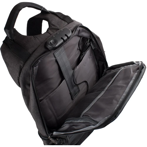 Мужской рюкзак Valiria Fashion черный (DETAB8609-9-1): Застежка Молния