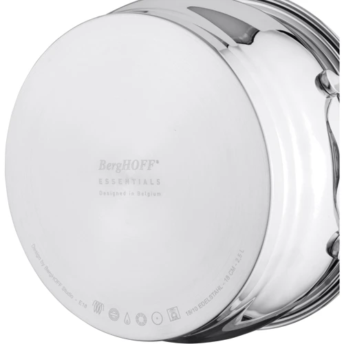 Кастрюля BergHoff Essentials с крышкой 24 см, 6.4 л (1100174): Объем, л 6.4