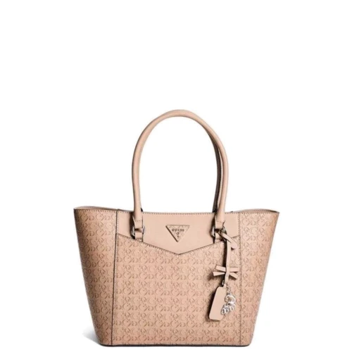 Женская сумка тоут GUESS темно-бежевая (GU0584W)