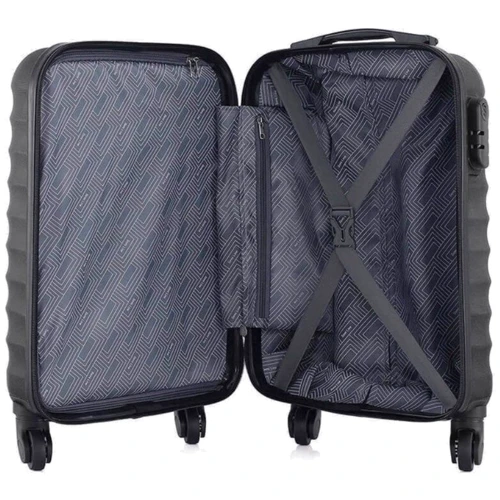 Чемодан Semi Line 20" (S) Black черный (T5634-1): Тип ручки Телескопическая ручка, Короткая ручка