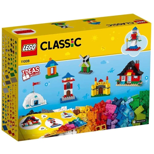 Конструктор LEGO Classic Кубики и домики (11008): Количество деталей, шт. 270