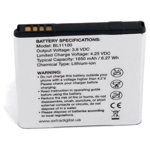 Акумулятор ExtraDigital 1650mAh (BL11100, BA S800) for HTC Desire V T328w: Виробник ExtraDigital