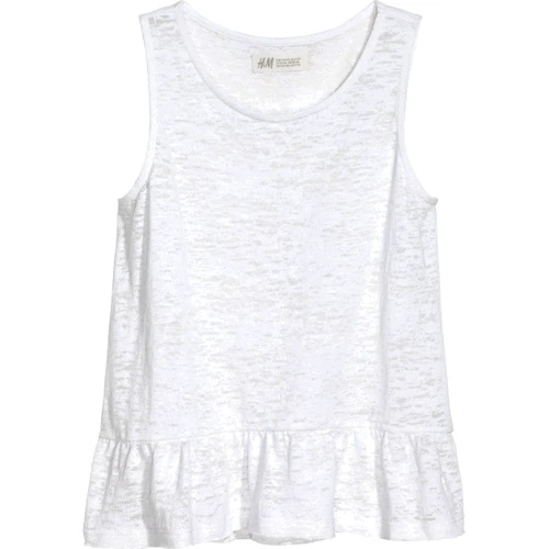 Майка H & M 5071116 134-140 см біла