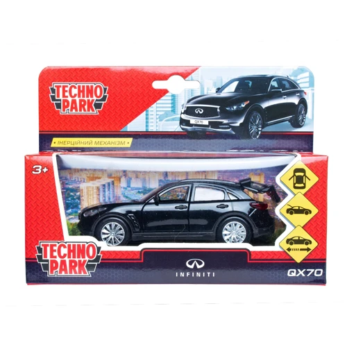 Автомодель - INFINITI QX70 (черный, 1:32)