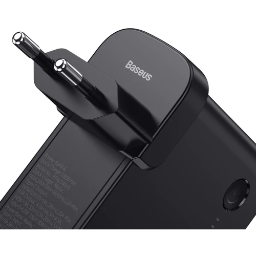 Зарядное устройство Baseus Wall Charger Power Station GaN USB and USB-C 45W + Power Bank 1000mAh Black (PPNLD-C01): Кабель в комплекте отсутствует