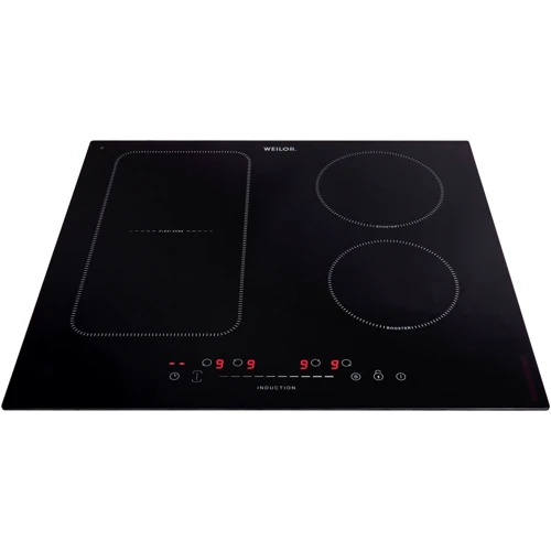 Варочная поверхность электрическая Weilor WIS 670 BLACK: Расположение панели спереди
