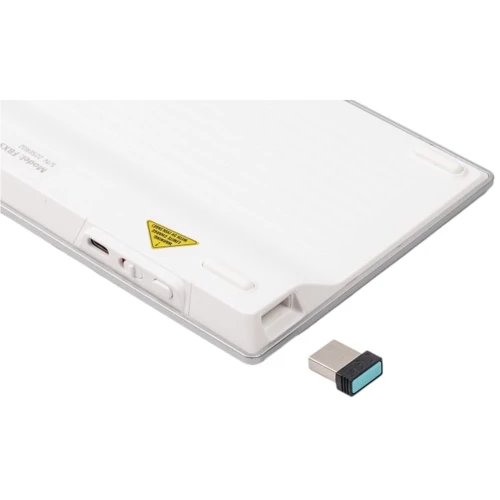 Клавиатура A4Tech FBX51C Wireless/Bluetooth White (FBX51C White): Тип клавиатуры мультимедийная