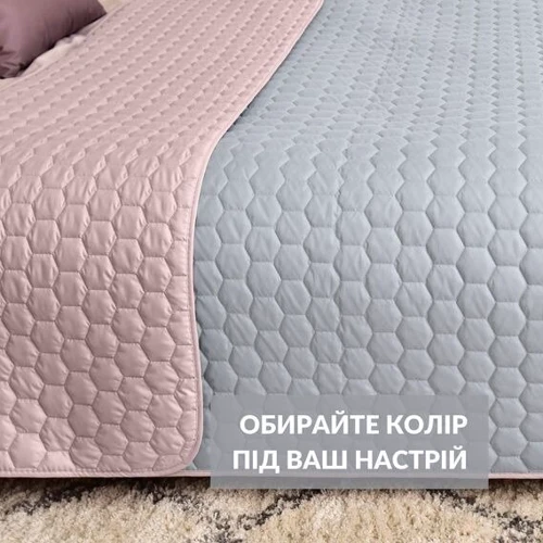 Покривало IDEIA Silhouette двостороння м'ята 240х260 см (4820227287710)