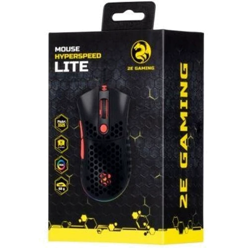 Мишка 2E HyperSpeed Lite RGB Black (2E-MGHSL-BK): Тип сенсора оптичний