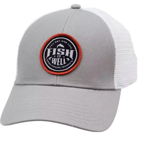 Чоловіча бейсболка Simms Fish It Well Small Fit Trucker сіра (13134-034-00)