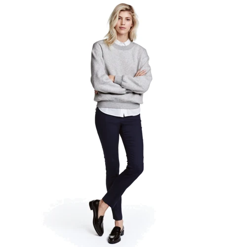 Леггинсы H&M 3561985 40 темно-синие: Вид Леггинсы
