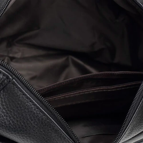 Женская сумка через плечо Borsa Leather черная (K1131-black): Пол Женский