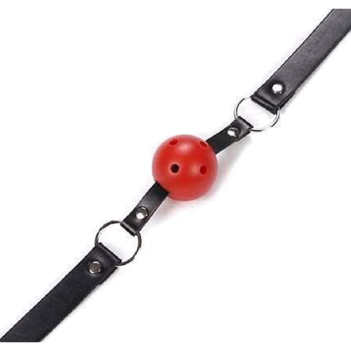 Кляп шар Classic plastic RED, SKN-KK02