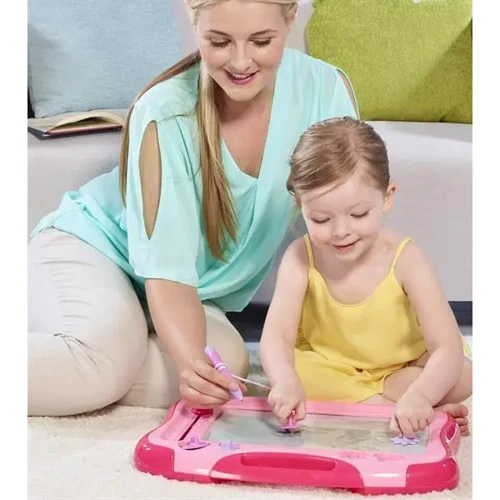 Магнітна дошка для малювання Megasketcher Рожевий (T6484)