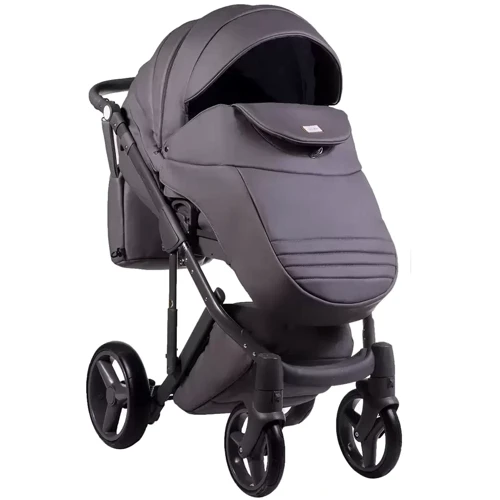 Коляска 2 в 1 Adamex Luciano Экокожа графит Q102CZ (625835): Ширина шасси 60