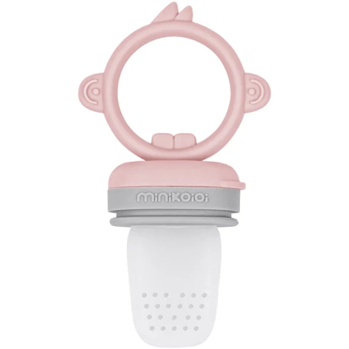 Ниблер MinikOiOi Pulps силиконовый Pinky Pink / Powder Grey (101130005)