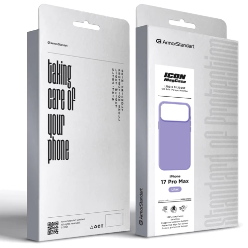 Чехол для iPhone ArmorStandart ICON2 MagCase Lilac for iPhone 17 Pro Max (ARM87085)