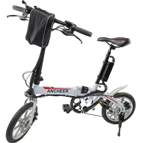 Электровелосипед Ancheer F2 (250 Вт, 8 А/ч, 36 В, 25 км/ч), колеса 14", белый