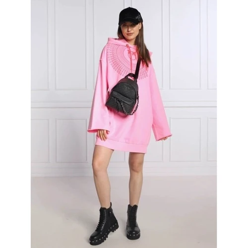 Женский рюкзак Michael Kors XS CNV MSGR BACKPACK черный (30T1S04B0B001): Фактура Сафьяно, Матовая