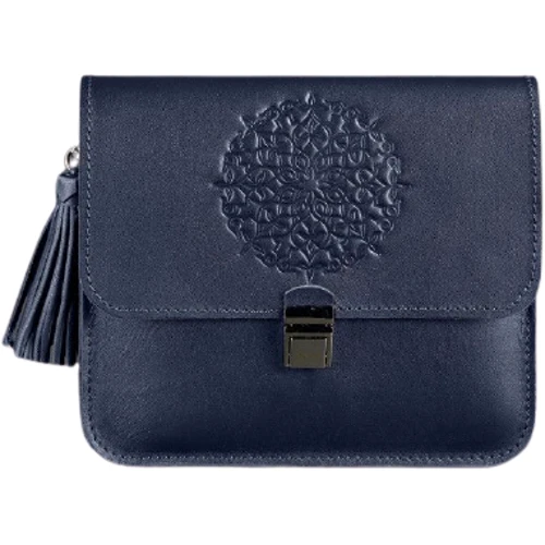Жіноча сумка-сетчел BlankNote темно-синя (BN-BAG-3-navy-blue)