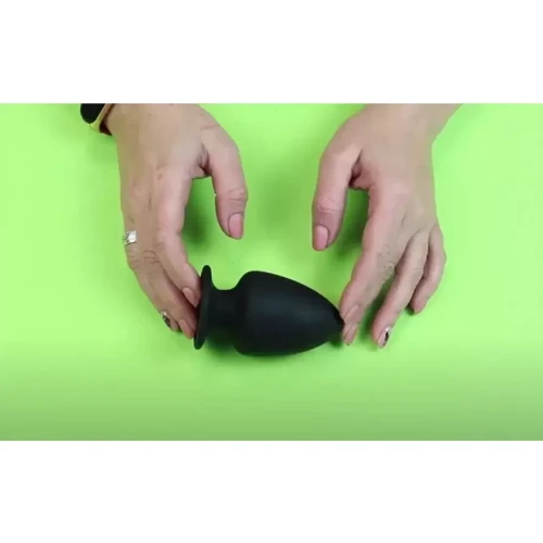 Анальна пробка SilexD (Model 1 size S) двошаровий, силікон + Silexpan, діаметр 5 см