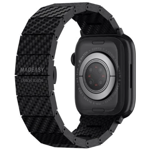 Аксесуар для Watch Switcheasy Carbon Fiber Band Black (MAW245035BK22) для Apple Watch 42/44/45/49mm: Сумісність Apple Watch 49mm, Apple Watch 45mm, Apple Watch 44mm, Apple Watch 42mm