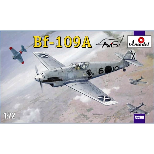 Модель Amodel Німецький винищувач Messerschmitt Bf-109A (AMO72209)