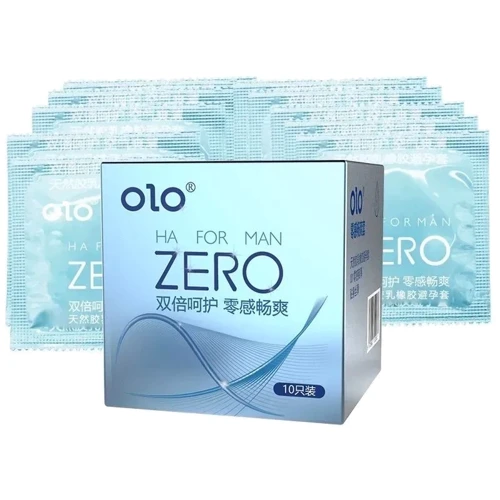 Презервативи з ароматом ванілі OLO HA FOR MAN ZERO, 10 шт