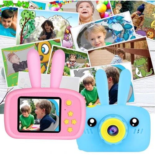 Детская фотокамера Baby Photo Camera Rabbit Голубой: Рекомендуемый возраст от 8 лет и старше