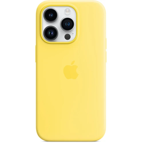 Чехол для iPhone Apple Silicone Case with MagSafe Canary Yellow (MQUG3) for iPhone 14 Pro: Материалы Силикон