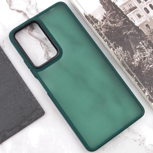 Чехол для телефонов Epik TPU+PC Lyon Frosted Case Green for Xiaomi Redmi 13 4G / Poco M6 4G: Материал TPU (термополиуретан) и поликарбонат