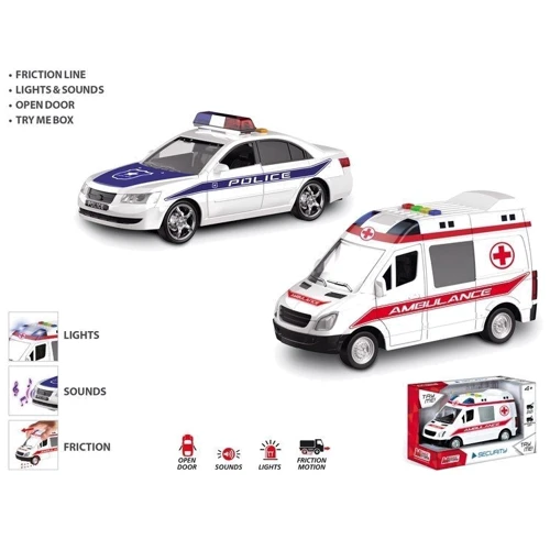 Автомодель Mondo Экстренная помощь 25 см, в ассортименте (51175)