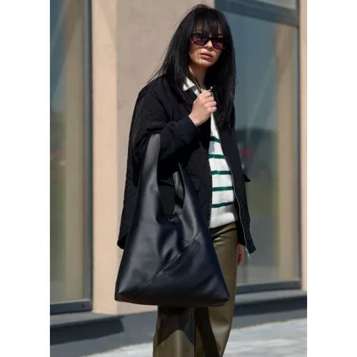 Женская сумка хобо Sambag HOBO M черная (53200001): Пол Женский