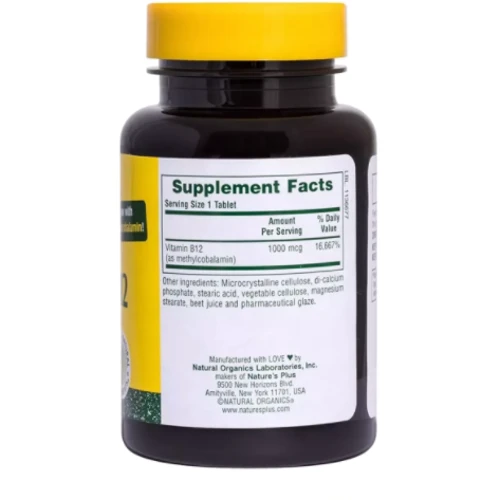Natures Plus Vitamin B-12 1000 mcg Витамин В-12 90 таблеток: Тип Витамин B