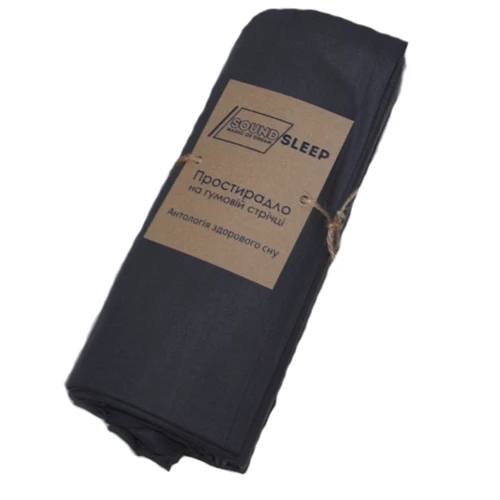 Простынь на резинке темно-серая SoundSleep 182 Dark gray 140х200см (92572454): Тип простынь