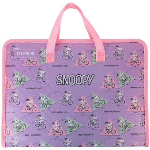 Папка-портфель на блискавці Kite Snoopy 1 відділення A4 (sn22-202)