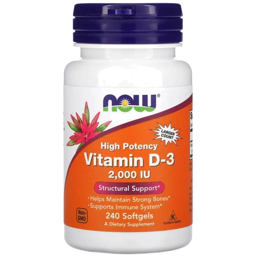 Now Foods Vitamin D-3 2,000 240 caps