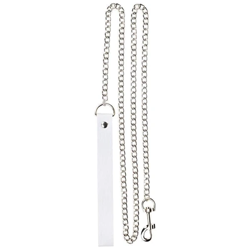 Ошейник с поводком SKN-AS23 White