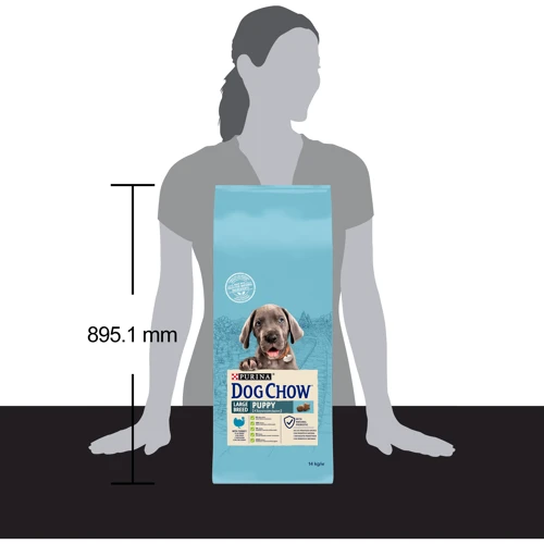 Сухий корм Dog Chow Puppy Large Breed для щенят великих порід з індичкою 14кг (12362420): Порода Гигантские, Крупные