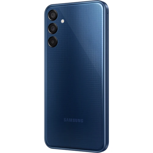 Смартфон Samsung Galaxy M15 5G 4/128Gb Dark Blue M156B (UA UCRF): Камера Тройная 50 Мп (f/1.8) + 5 Мп (f/2.2) + 2 Мп (f/2.4) / LED вспышка / HDR / Фронтальная 13 Мп (f/2.0)