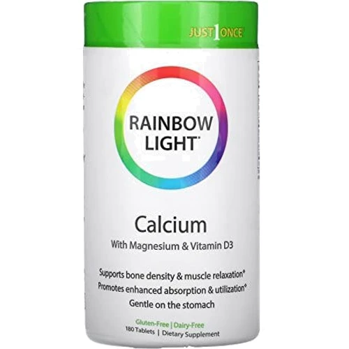 Rainbow Light Calcium with Magnesium & Vitamin D3 Кальций, Магний и витамин D3 180 таблеток