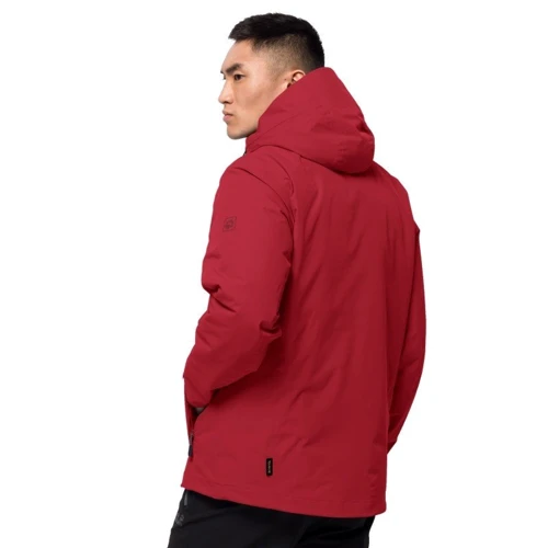 Куртка Jack Wolfskin Argon Storm Jacket 1111722-2102 46 червона зимова з капюшоном: Довжина рукава Длинный