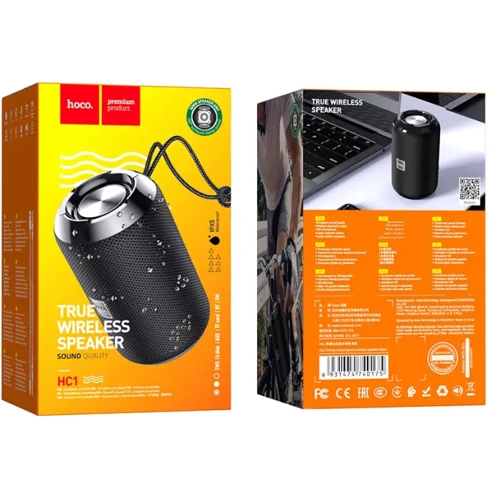 Акустика Hoco HC1 Black: Живлення от USB, от аккумулятора