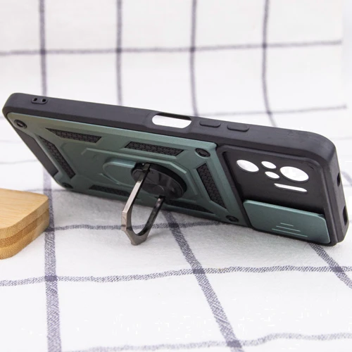 Аксессуар для смартфона Mobile Case Camshield Serge Magnetic Ring Green for Xiaomi Redmi Note 10 / Note 10s: Цвет зеленый