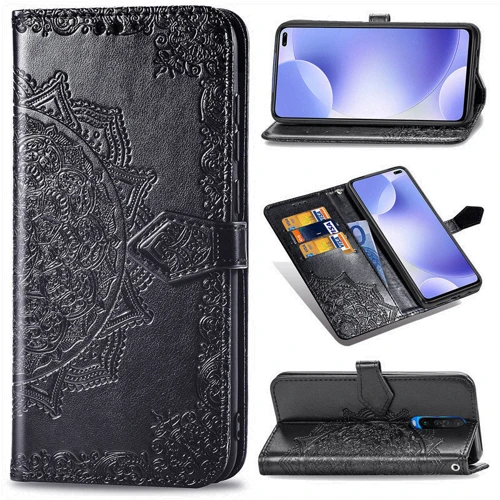 Чехол для телефонов Mobile Case Book Cover Art Leather Black for Xiaomi Redmi K30/Poco F2: Тип чехол-книжка